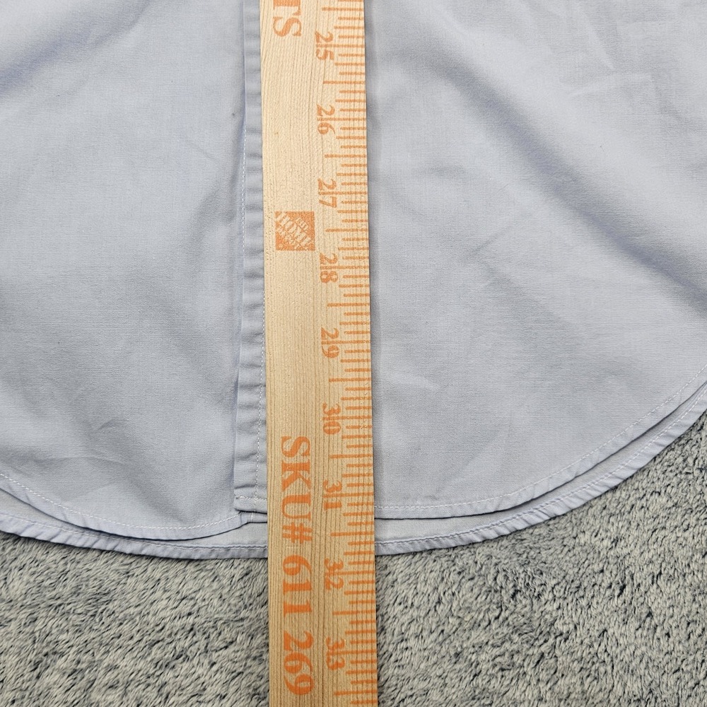 Vintage Brooks Brothers Makers Brooksweave Shirt Mens 15 Blue Short Sleeve USA - Picture 5 of 9